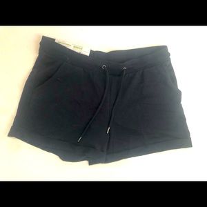 NWT ESMARA Ladies Shorts Size M 8/10 Navy Blue Drawstring Waistband Cotton/Poly